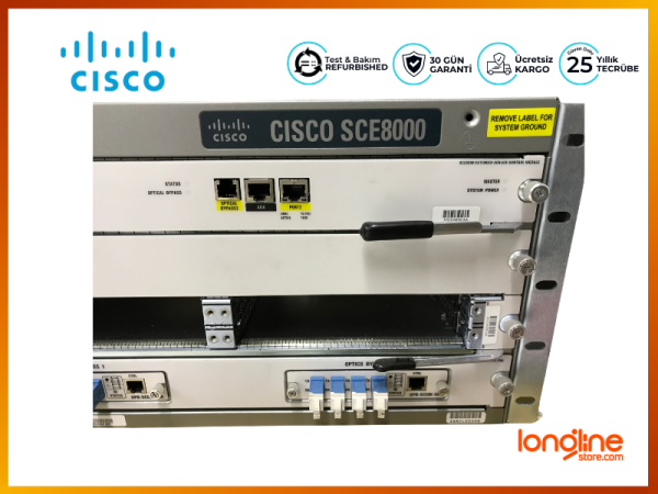 CISCO SCE8000- (SC8000-SCM-E) (SCE8000-SIP) (OPM-SCE8K-INT-PN) (2X OPN-SCE8K-SM) (SCE8000-FAN) (2X PWR-2700-DC/4) - 3