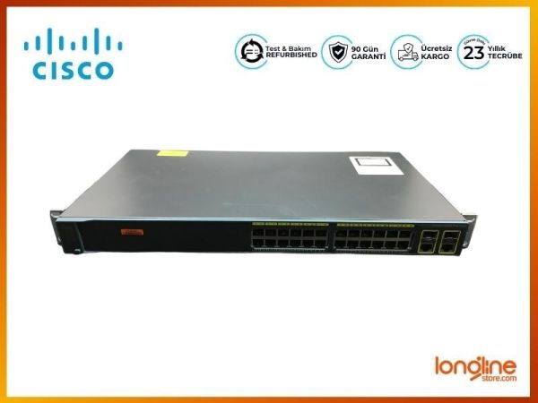 Cisco WS-C2960+24TC-L 24 Port 10/100 2x SFP/RJ-45 Layer 2 Switch