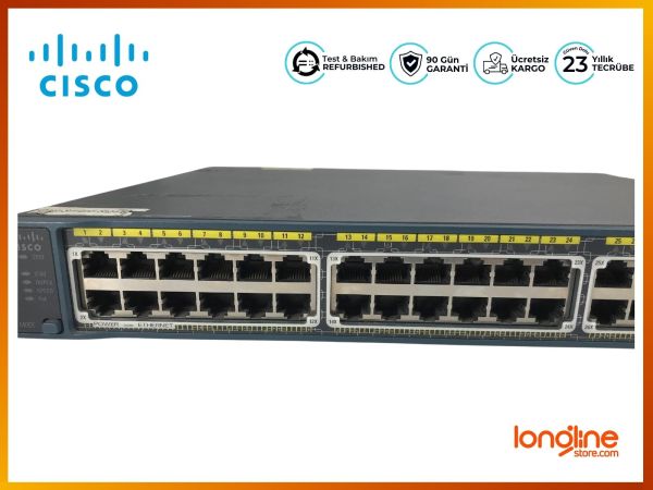 CISCO WS-C2960+48PST-S 2960PLUS 4810/100 POE+21000+2SFP - 2