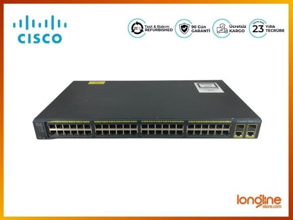Cisco Catalyst 2960 WS-C2960-48TC-L 48-Port 10/100 Switch - 1