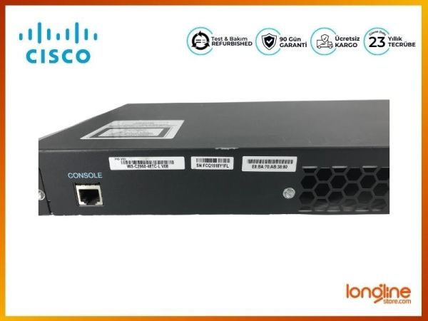 Cisco Catalyst 2960 WS-C2960-48TC-L 48-Port 10/100 Switch