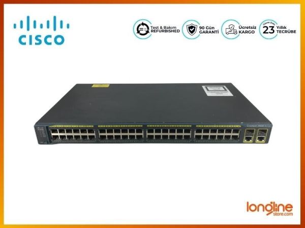 Cisco Catalyst 2960 WS-C2960-48TC-L 48-Port 10/100 Switch