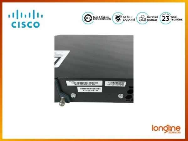 Cisco WS-C2960S-48TD-L 48-Ports GigE 2 x 10G SFP Switch - 3