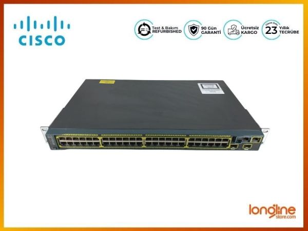 Cisco WS-C2960S-48TD-L 48-Ports GigE 2 x 10G SFP Switch