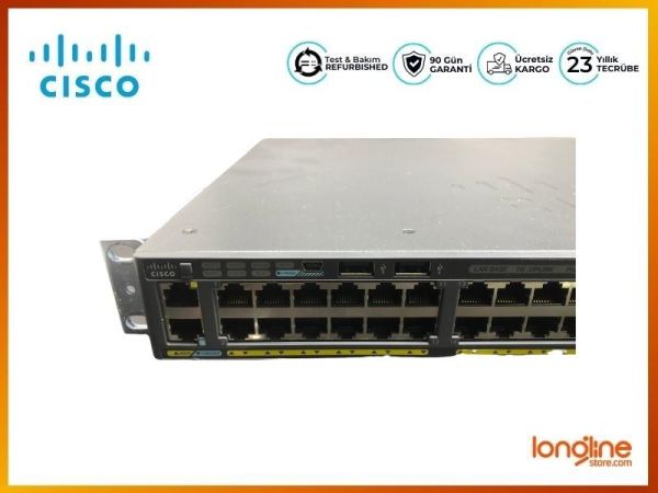 Cisco WS-C2960X-48LPS-L 48-Port Gigabit Ethernet PoE 4x SFP Switch - 5