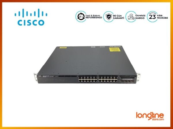 Cisco WS-C3650-24TD-L 24-Port Gigabit Ethernet 4xSFP+ 10Gbe Switch - 1