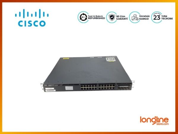 Cisco WS-C3650-24TS-L 24 Port Gigabit 4X1G UPLINK PORTS Switch - 1