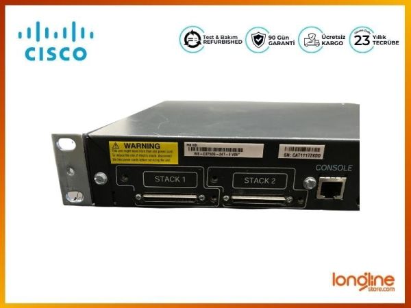 Cisco WS-C3750G-24T-E Catalyst 3750 24 10/100/1000T+SFP Switch - 5