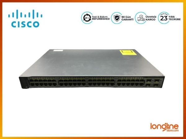 Cisco WS-C3750V2-48TS-S Catalyst 3750V2 48 10/100 + 4 SFP Switch - 1