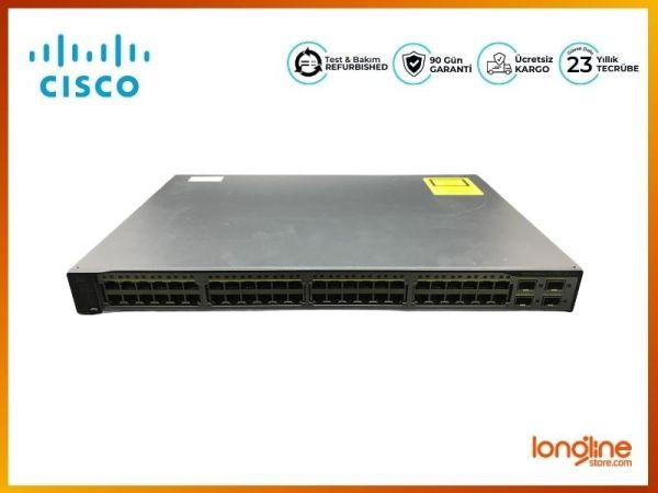 Cisco WS-C3750V2-48TS-S Catalyst 3750V2 48 10/100 + 4 SFP Switch