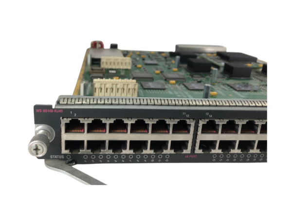 Cisco WS-X6148-RJ-45 48 Port 10/100Base-T Ethernet Anahtarlama Modülü (Switching Module) - 1