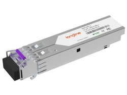 D-Link DEM-220T Compatible 100BASE-BX-D BiDi SFP 1550nm-TX/1310nm-RX 20km DOM Simplex LC SMF Transceiver Module - Thumbnail