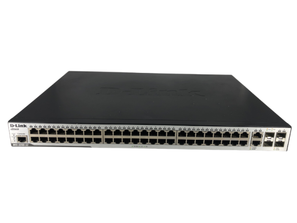 D-Link DES-3200-52 48 Port 10/100 + 2 Port Kombine SFP L2 Switch - 1
