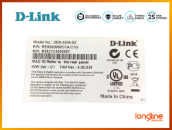 D-Link DES-3200-52 48 Port 10/100 + 2 Port Kombine SFP L2 Switch - 6