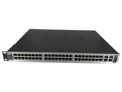 D-Link DES‑3550 xStack 48 Port 10/100 Yığınlanabilir Switch, 2x Gigabit Portlu - D-LINK