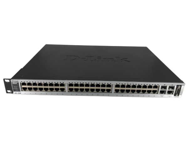 D-Link DES‑3550 xStack 48 Port 10/100 Yığınlanabilir Switch, 2x Gigabit Portlu - 1
