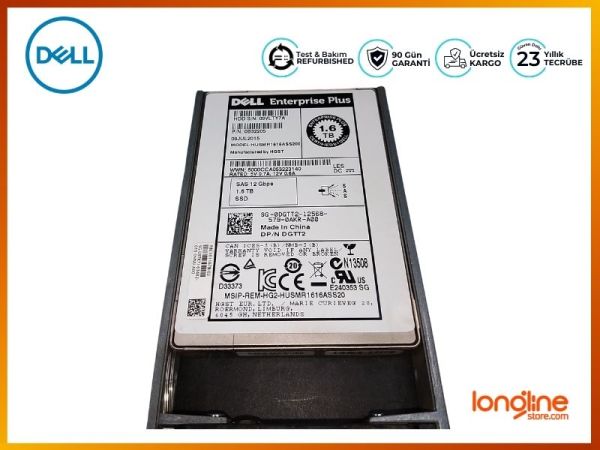 Dell 1.6TB SAS 12Gbps 2.5in SSD