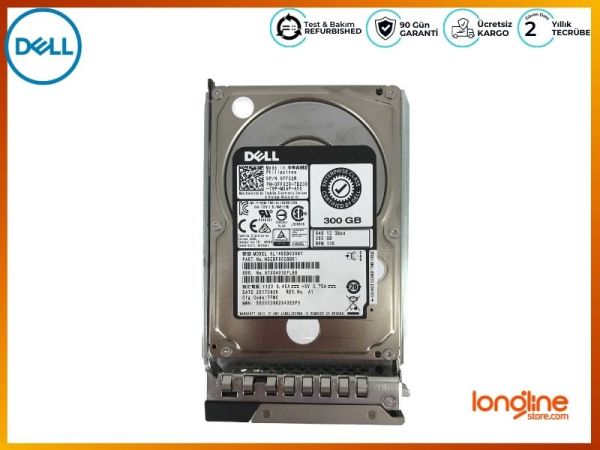 DELL 300G 10K 12G 2.5 SAS 0FF02R FF02R HDD - 2