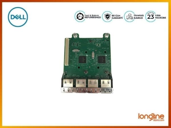 NETWORK ADAPTER DAUGHTER 1GB QP PCI-E ETH FOR POWEREDGE R620 R720 R720XD R820 FM487 - 2
