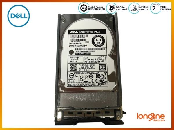 DELL Enterprise Plus 1.8TB 10K SAS 12Gbps 2.5in HDD 05H3XX 5H3XX - 3