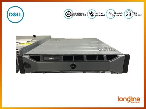 DELL MD1400 Storage 6x 4TB 7.2K SAS HDD 2x 12G-SAS-4 2x PSU