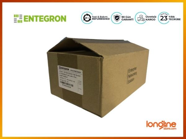 ENTEGRON 4 PORT 10/100/1000M POE SWITCH 4X1000MBPS RJ45 UPLINK - 2