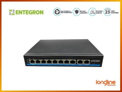 Entegron 8 Port 100M POE Switch +2 FE Uplink - 3