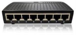 ENTEGRON 8 PORT 10/100 MASAÜSTÜ SWITCH METAL KASA TAK ÇALIŞTIR - 1