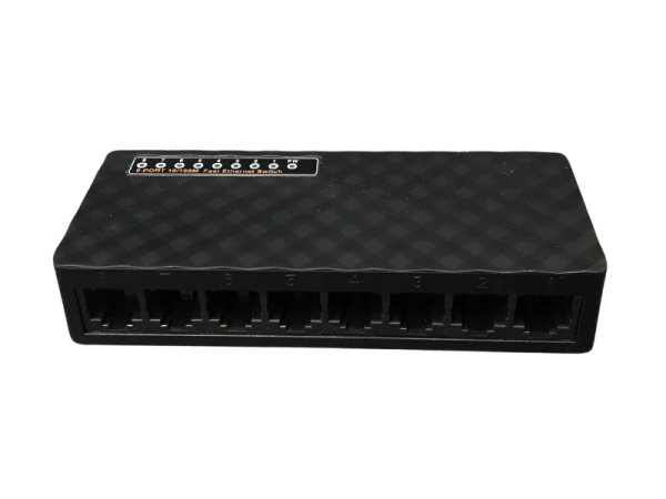 ENTEGRON 8 PORT 10/100 MASAÜSTÜ SWITCH METAL KASA TAK ÇALIŞTIR ENTDS100-8F - 1