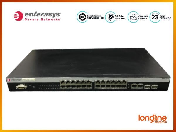 ENTERASYS NETWORKS A2H124-24 24x10/10 2x 1000 2x SFP Switch