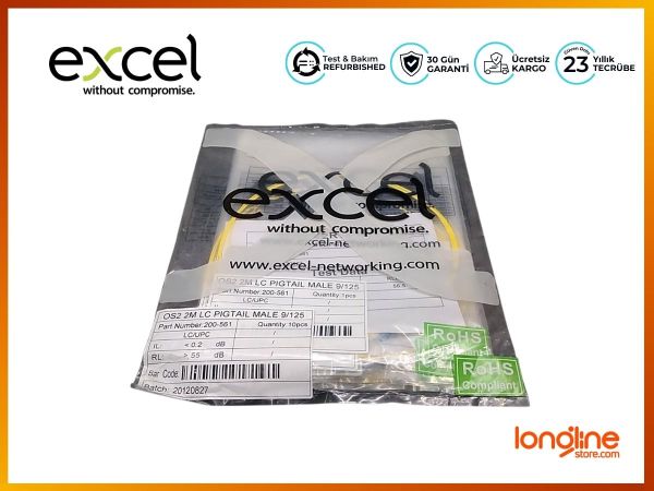 EXCEL 200-561 ENBEAM PIGTAIL 9/125 OS2 LC - 2M - 1