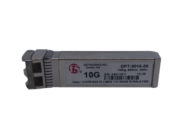 F5 Networks 10GB OPT-0016-00 F5-UPG-SFP+-R 10GBASE/SR SFP Transceiver - 1