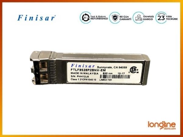 FINISAR 8GB SWL SFP+ TRANSCEIVER FTLF8528P2BNV-EM