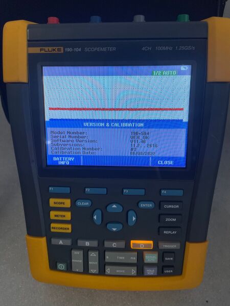 Fluke 190-104 Renkli ScopeMeter Osiloskop - 9