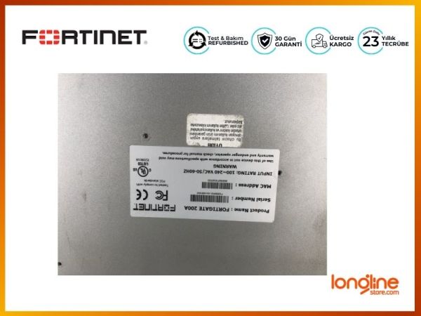 Fortinet FortiGate 200A Firewall Data Security Appliance