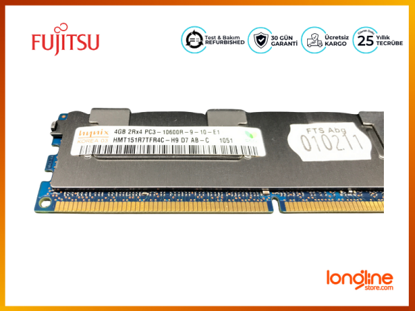 FUJITSU 16GB (4X4gb) DDR3 1333mhz PC3 10600rd S26361-F4003-L644 Memory - 3