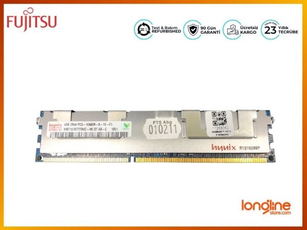 FUJITSU 16GB (4X4gb) DDR3 1333mhz PC3 10600rd S26361-F4003-L644 Memory