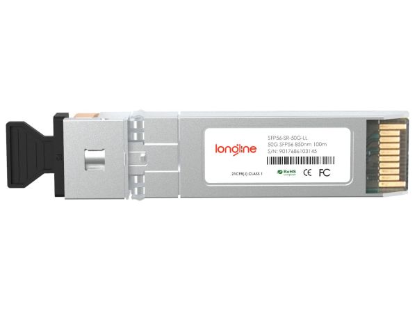 Generic Compatible 50GBASE-SR SFP56 850nm 100m DOM Duplex LC MMF Transceiver Module