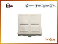 HCS DataLink 45 Degree Angled Face Plate 2 ports,WOO-30304 - 3