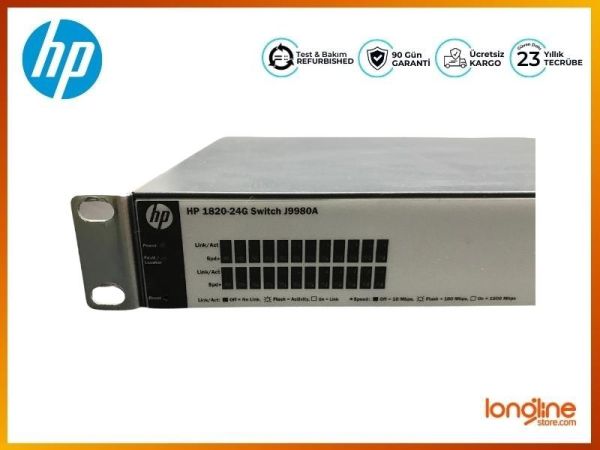 HP 1820-24G J9980A 24 Port Gigabit Ethernet Managed Switch - 2