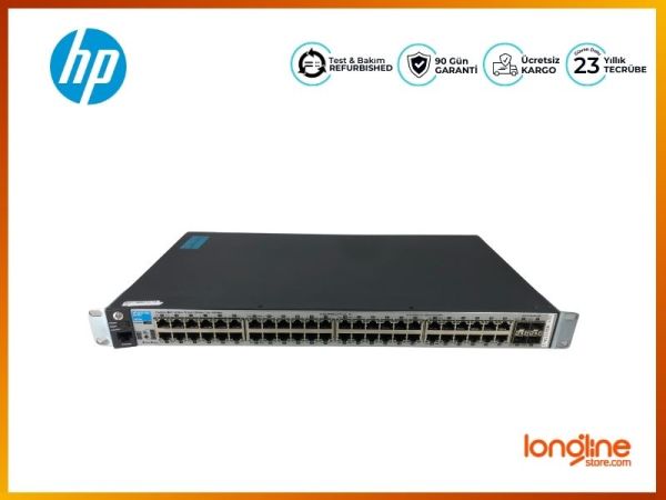 HP 2530-48G J9775A 48 Port 10/100/1000 Mbps 4X SFP Gigabit Switch