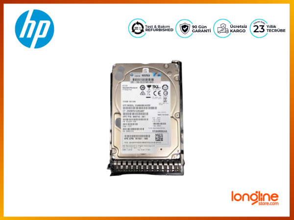 HP 300GB 10K 2.5'' 12GBPS SAS SFF HDD 872475-B21 872735-001 - 2