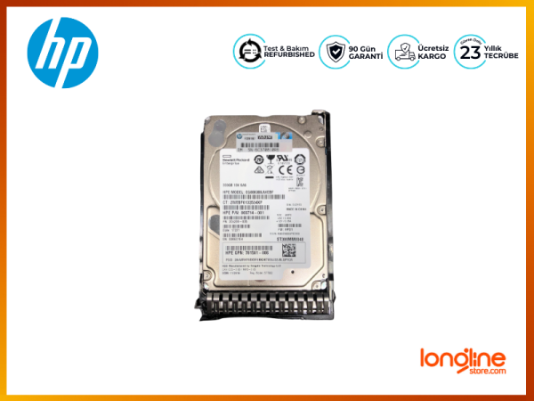 HP 300GB 10K 2.5'' 12GBPS SAS SFF HDD 872475-B21 872735-001