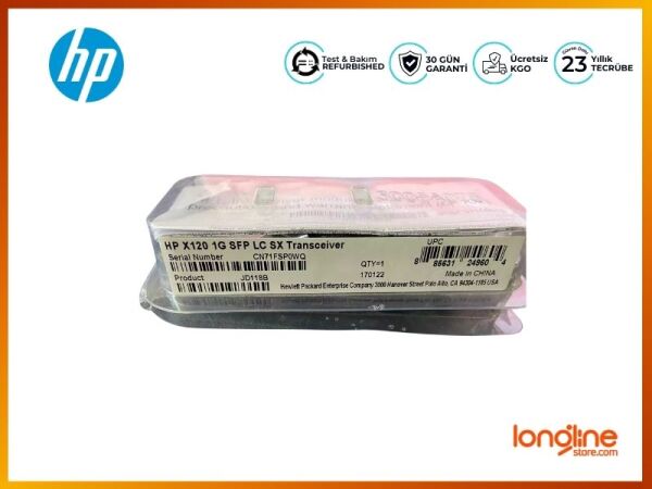 HP JD118B X120 1G SFP 1.25G 850nm 550M Transceiver Module - 1