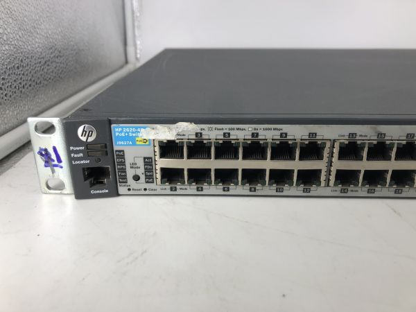 HP ProCurve 2620-48-PoE+ J9627A 48 Port Fast Eth. Switch AS IS