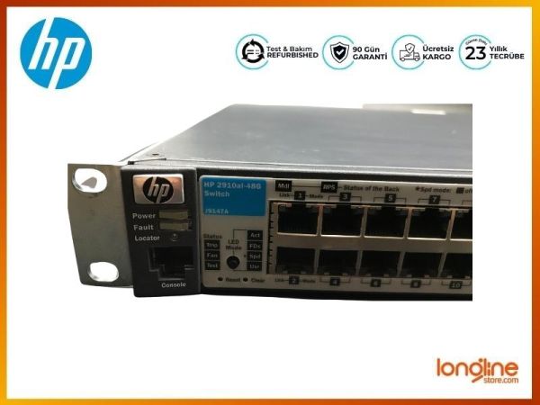HP ProCurve 2910al-48G J9147A 48-Port 4-SFP Gigabit Switch - 3