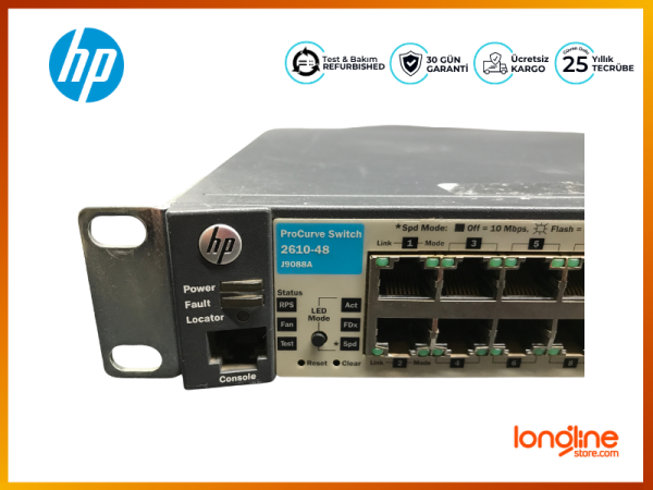 HP ProCurve 2610-48 J9088A 48-Port 10/100 w/ 2x SFP Switch - 2