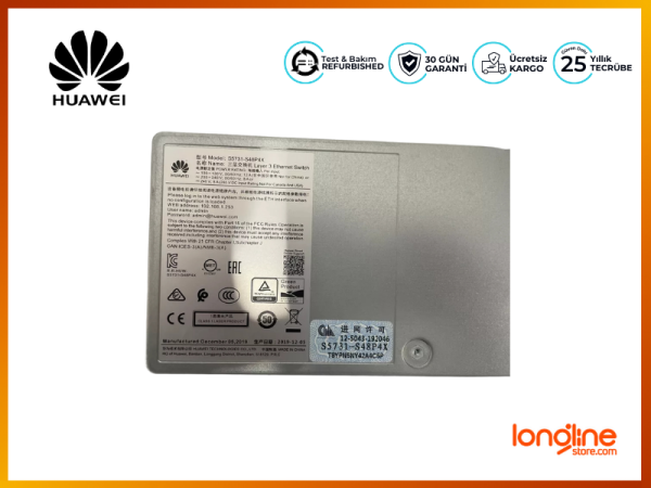 Huawei S5731-S48P4X 48*10/100/1000BASE-T ports 4*10GE SFP+ ports PoE+ - 3