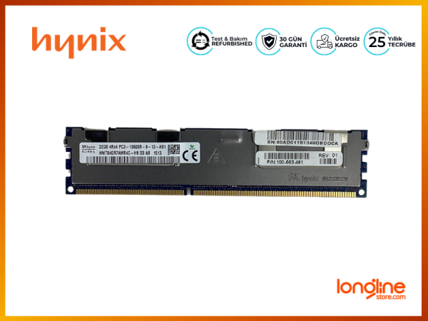 HYNIX 32GB DDR3 PC3-10600R 1333MHz HMT84GR7AMR4C-H9 RAM - 2