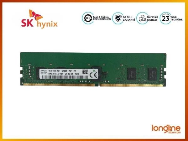 HYNIX MEMORY DDR4 4GB 2400MHZ PC4-2400T 1RX8 HMA451R7AFR8N-UH